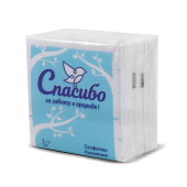 Салфетки 24*24см 1сл. Спасибо Super Lite 70л (1уп*20пач)