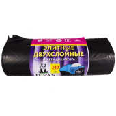 Пакет мусорный 240л 10шт Дипас ПВД 50мкм (1уп*10рул)
