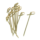 Пика бамбук 6см Узелок зеленый (1уп*100шт)