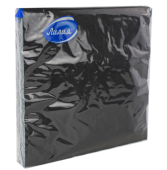 Салфетки 33*33см 2сл. Лилия черные 20л (1уп*15уп)