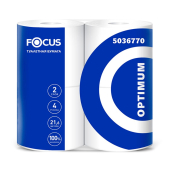 Туалетная бумага Focus Optimum 22м белая 2сл. (1уп*56рул)