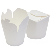 Короб для лапши 500мл Wok белый (1уп*50шт)