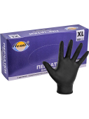 Перчатки виниловые XL черные (10уп*100шт)
