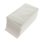 Салфетки 33*33см 2сл. Plushe 1/8 белые 200л (1кор*8уп)