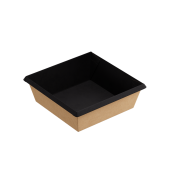 1ЕА Контейнер бумажный 550мл черный (1кор*400шт)