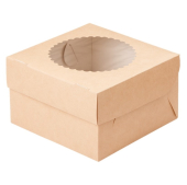 Короб под маффины Eco MUF 4шт с окном