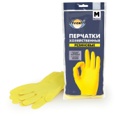Перчатки резиновые хозяйственные M (1уп*1пара)
