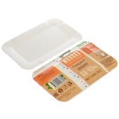 Тарелка картонная 13х20см Молоко (10уп*100шт)