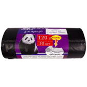 Пакет мусорный 120л 10шт Дипас ПВД 40мкм (1уп*15рул)